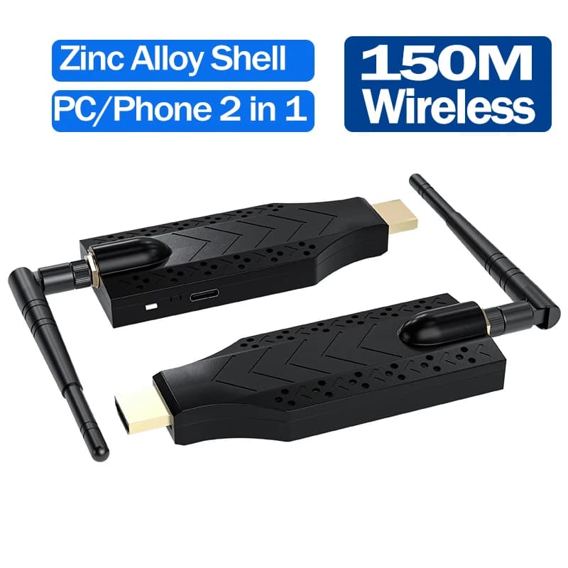 Trasmettitore e ricevitore extender HDMI wireless 150M Adattatore display TV Stick 1080P per PC Fotocamera Laptop per proiettore Monitor TV