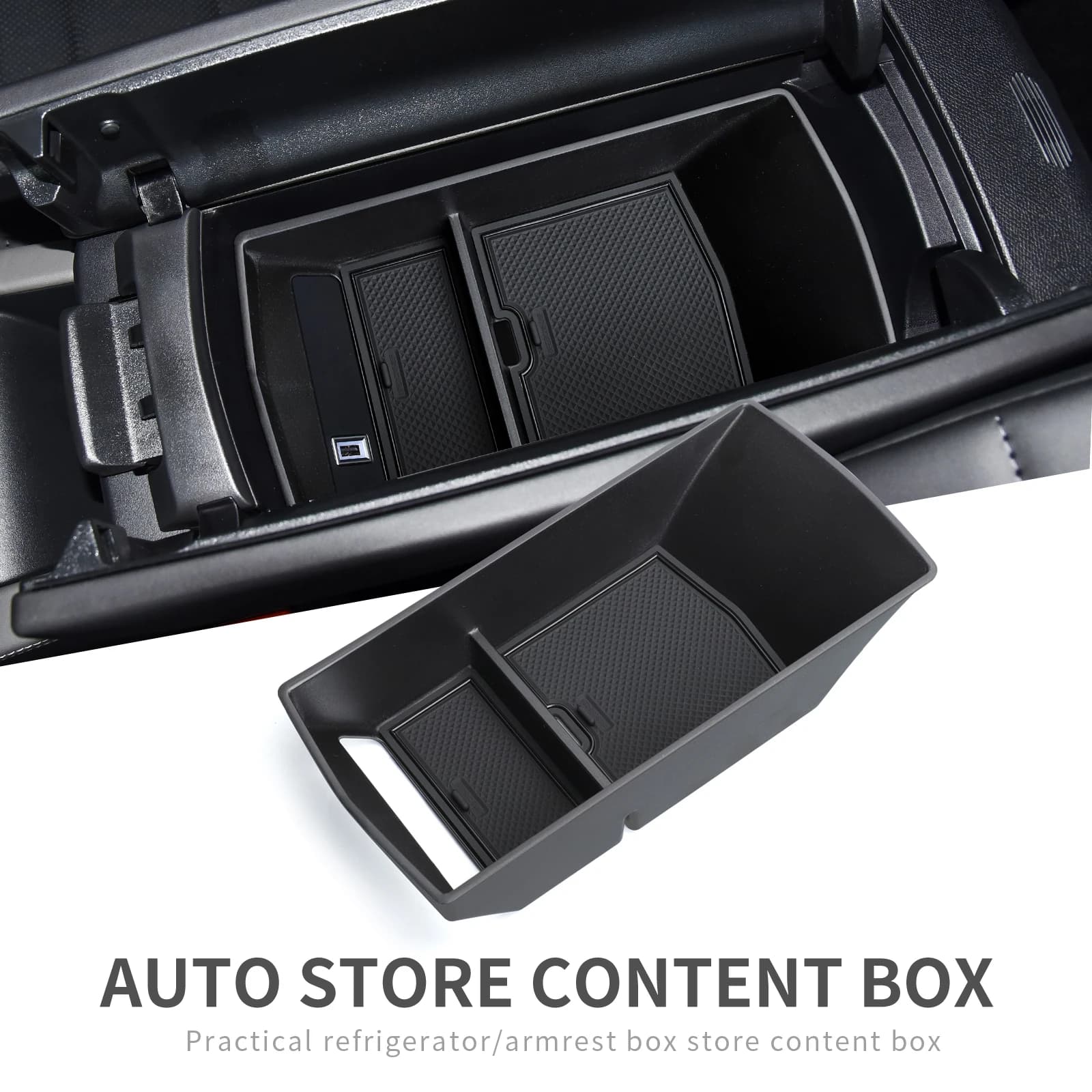 ZUNDUO per PEUGEOT 408 2023 scatola di immagazzinaggio del bracciolo per 308 2021-2023 Citroen C5 X accessori per l'organizzatore del vassoio della Console centrale dell'auto