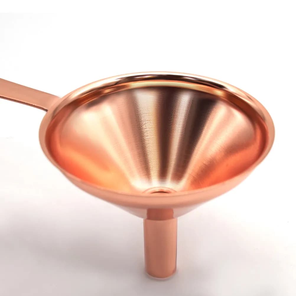 Set di 3 Imbuto Antigoccia in Acciaio Inossidabile, Mini Imbuti con Manico Lungo, Gadget da Cucina per Trasferimento di Spezie, Oli Essenziali e Acqua