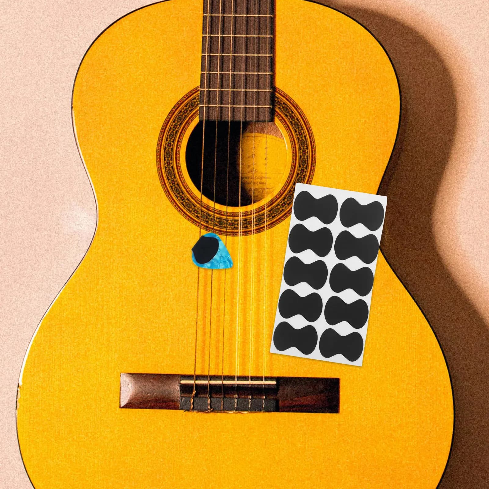 Grip Picks EVA Impugnature per Chitarra Acustica Ergonomiche Antiscivolo Accessori Cuscinetti Adesivi