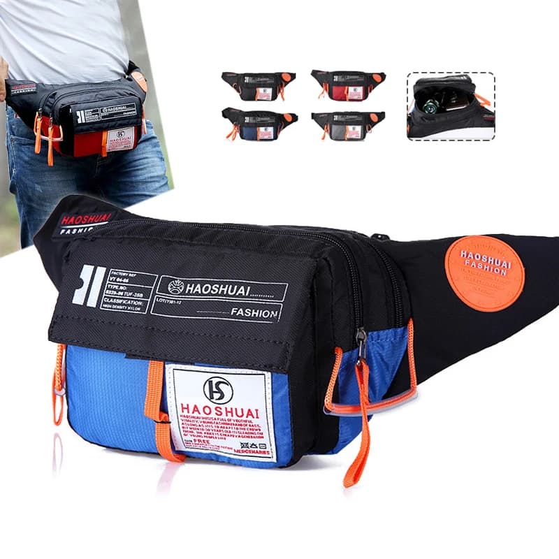 Marsupio da uomo in Nylon impermeabile marsupio Messenger borsa a tracolla borsa a tracolla
