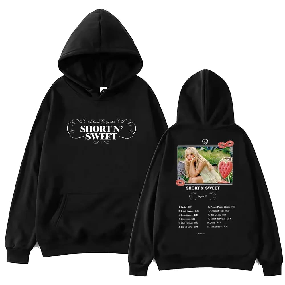 Safrost Carpenter Short N' Sweet felpa con cappuccio Unisex Harajuku Pullover top felpe con cappuccio a maniche lunghe Muisc Tour Fans Gift