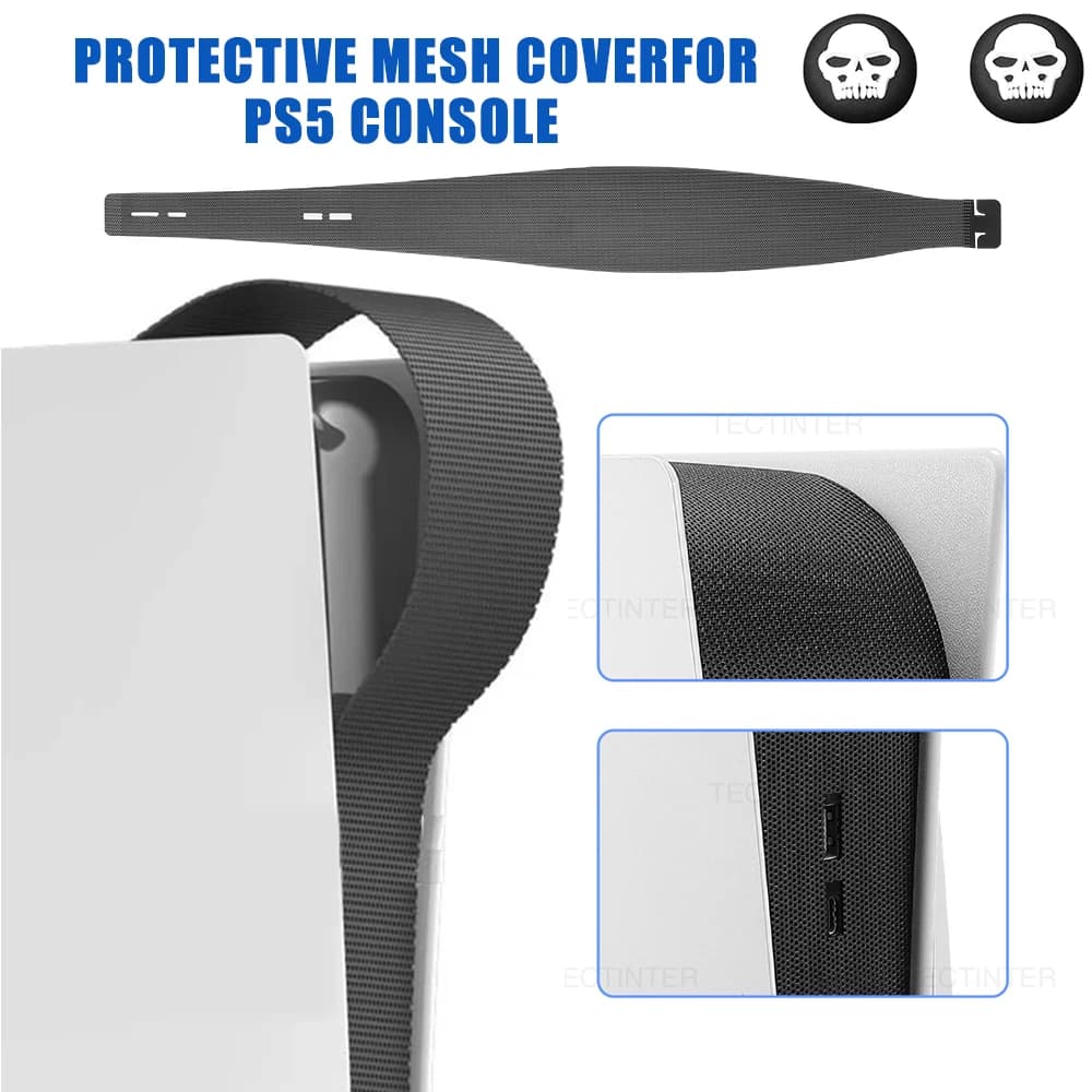 Filtro antipolvere compatibile con disco PS5 e console digitale Protezione materiale PVC lavabile flessibile per accessori PS5