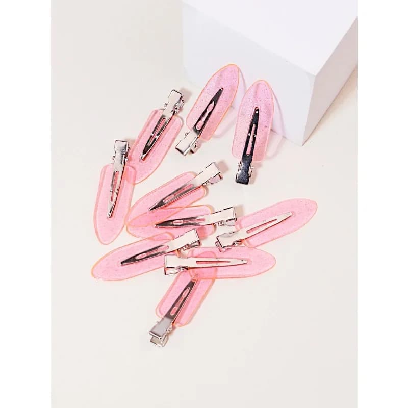 10 fermagli per capelli trasparenti senza cuciture per ragazze alla moda, fermagli per accessori per il trucco e per il viso, fermagli per capelli speciali per parrucche di capelli veri