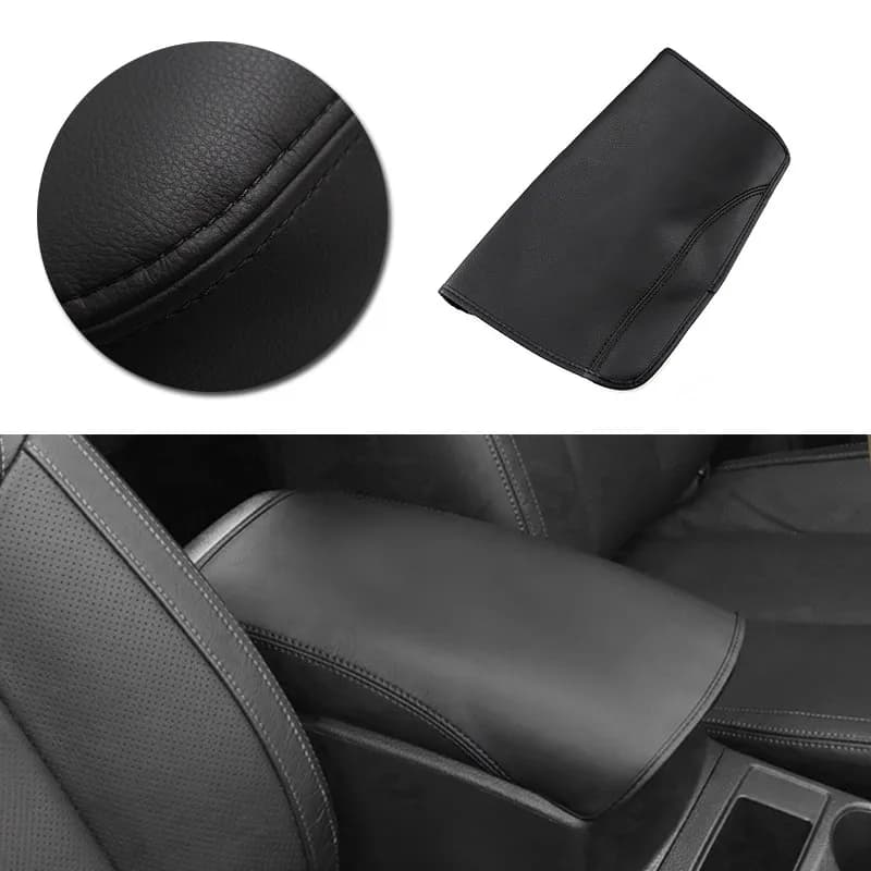 Nero Accessori Auto Console Centrale Coperchio Bracciolo Box Copertura In Pelle Trim Per Nissan X-Trail Rogue 2014 - 2020 Tipo di Fascia Elastica