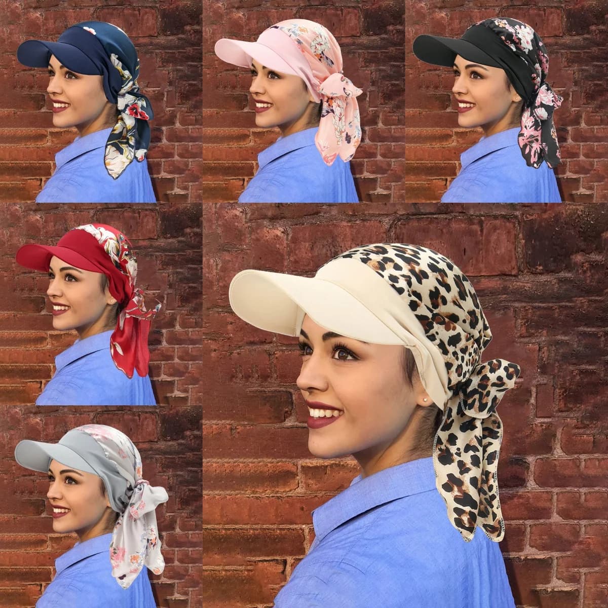 Cappelli turbante eleganti elastici morbidi con tesa da donna Stampa berretti da baseball Hijab Avvolge la testa Foulard da donna musulmano di moda