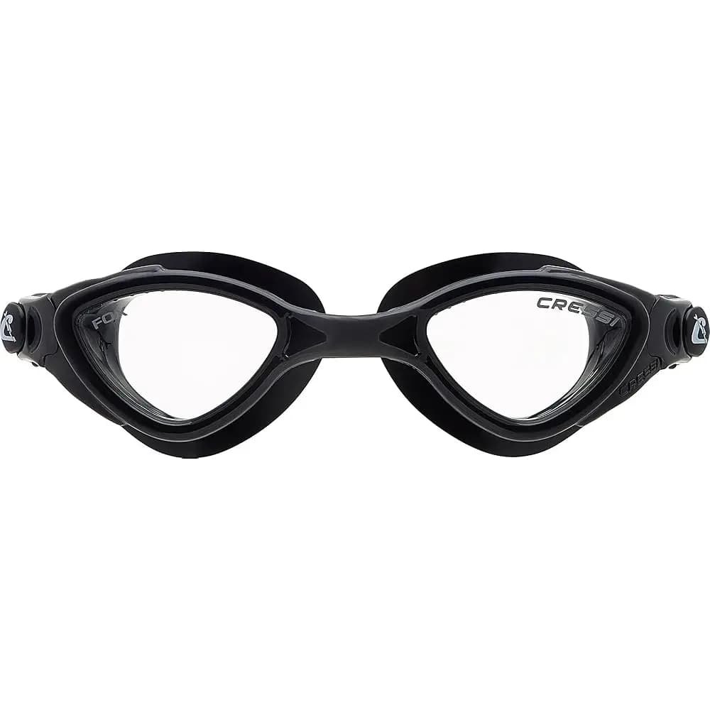 Occhialini da Nuoto per Adulti con Lenti Piatte per Visione Naturale - Silicone Morbido - Fox: made in Italy