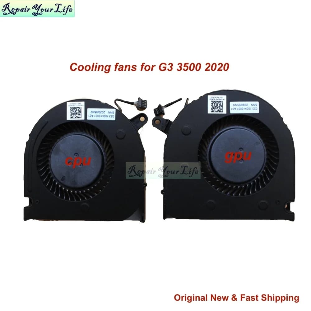 CPU GPU Ventola di raffreddamento per Dell G5 15 SE 5500 5505 2020 G3 3500 PC01D VGA Ventole di raffreddamento del computer portatile 0PC01D 0F3DF0 MG75090V1-C200/C220-S9A