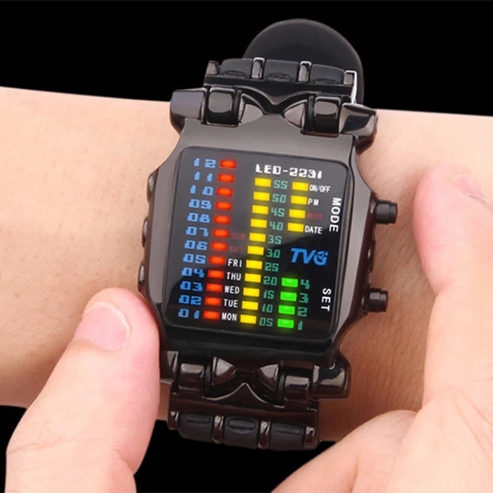 Nuovo Orologio LED Binario alla Moda, Creativo Orologio Elettronico a Forma di Granchio per Uomini, Donne e Adolescenti