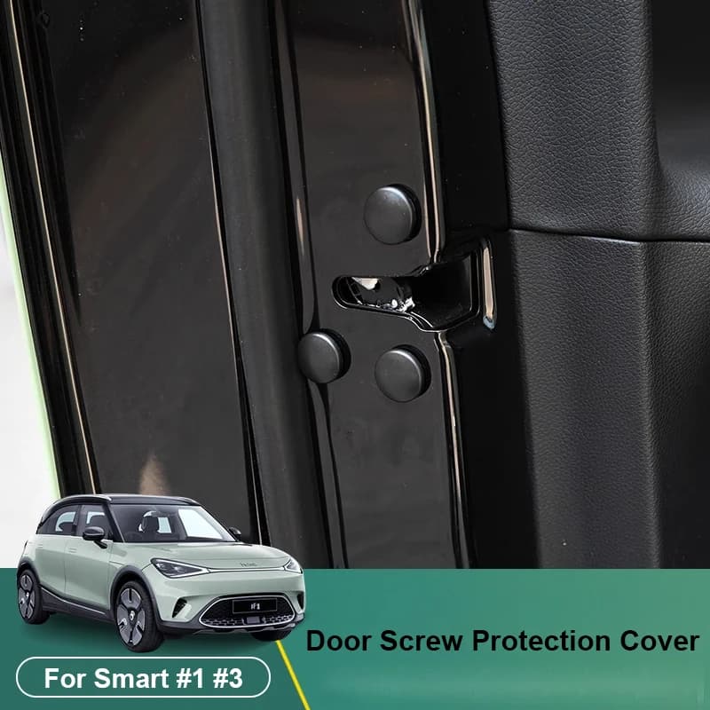 12 pezzi di protezione per vite di bloccaggio della portiera dell'auto, copertura adesiva, tappo per viti per Mercedes Smart Elf # 1 elfo # 3 Accessori interni