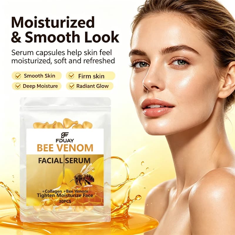 Facial Essence Capsules at Niacinamide, Contenenti Retinolo, Oliva Oil, Gardenia Extract, Illuminano il Tono della Pelle, Hydratano e Nutrono, Levigano e Affinano la Pelle (0,5Gx30 Capsules)/Confection