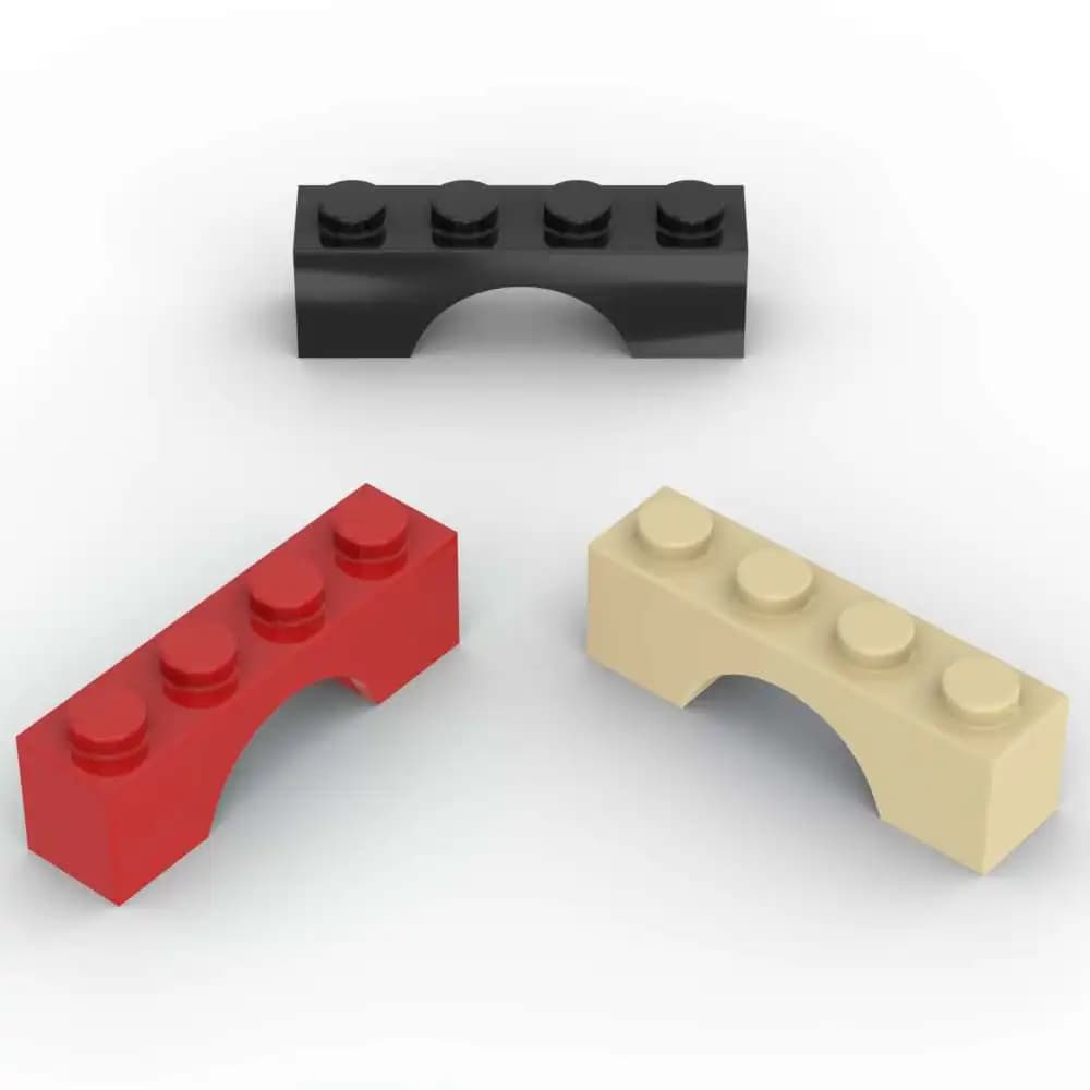 MOC 10PCS 3659 1x4 Arco Building Blocks Kit Ponte Casa Castello Mattoni Particelle Puzzle Idea Giocattoli FAI DA TE Per Bambini Compleanno Regalo di Natale