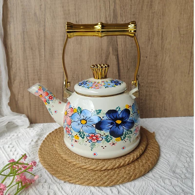 Enamel kettle Electric ceramic stove to make tea Household tea B & B hotel Milk teapot