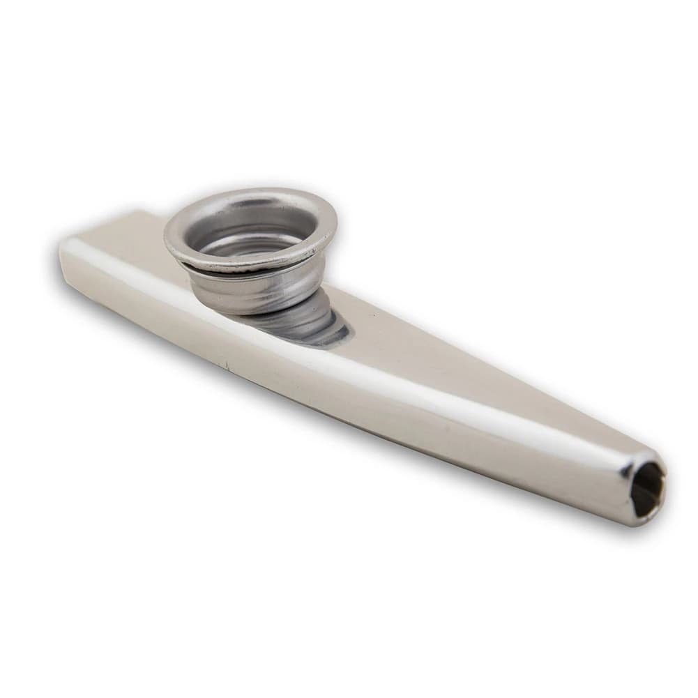 Kazoo in Metallo A61P, Strumento di Nicchia per Chitarra e Ukulele, Facile da Imparare e Portatile