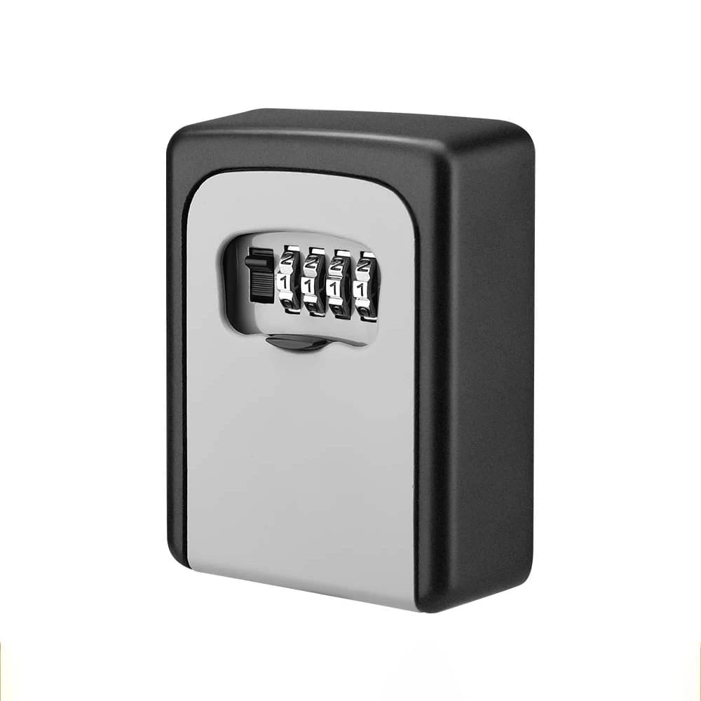 Password Lock Storage Box materiale metallico esterno impermeabile montaggio a parete 4 cifre Password Key Box antifurto Lock cassette di sicurezza