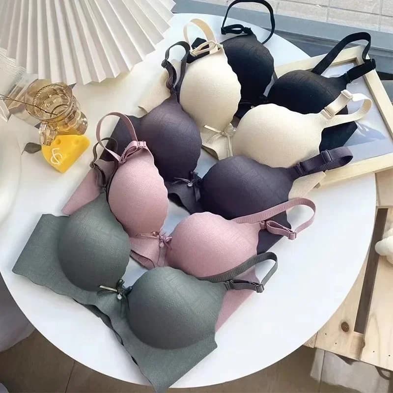 Reggiseno Push-Up Senza Cuciture per Donna, Comodo e Regolabile, Lingerie Senza Ferretto, Sexy, Coppe 3/4, Bralette Femminile