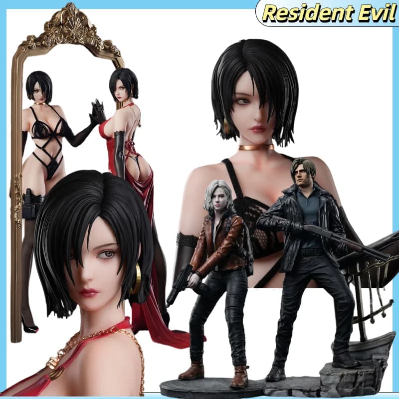 ResidentEvil Ada Wong Leon Grace Ashcroft Figure Model Pretty Girl Hunter Zombie GK Model Ornament Fan Collection Gift Toy