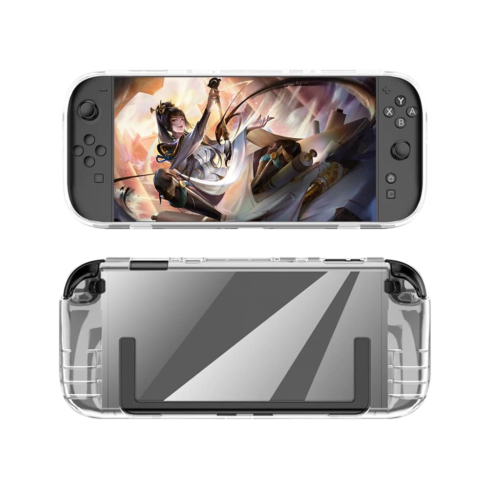 Custodia Protettiva in TPU Trasparente Antiurto per Console da Gioco Portatile Nintendo Switch 2 (2025)