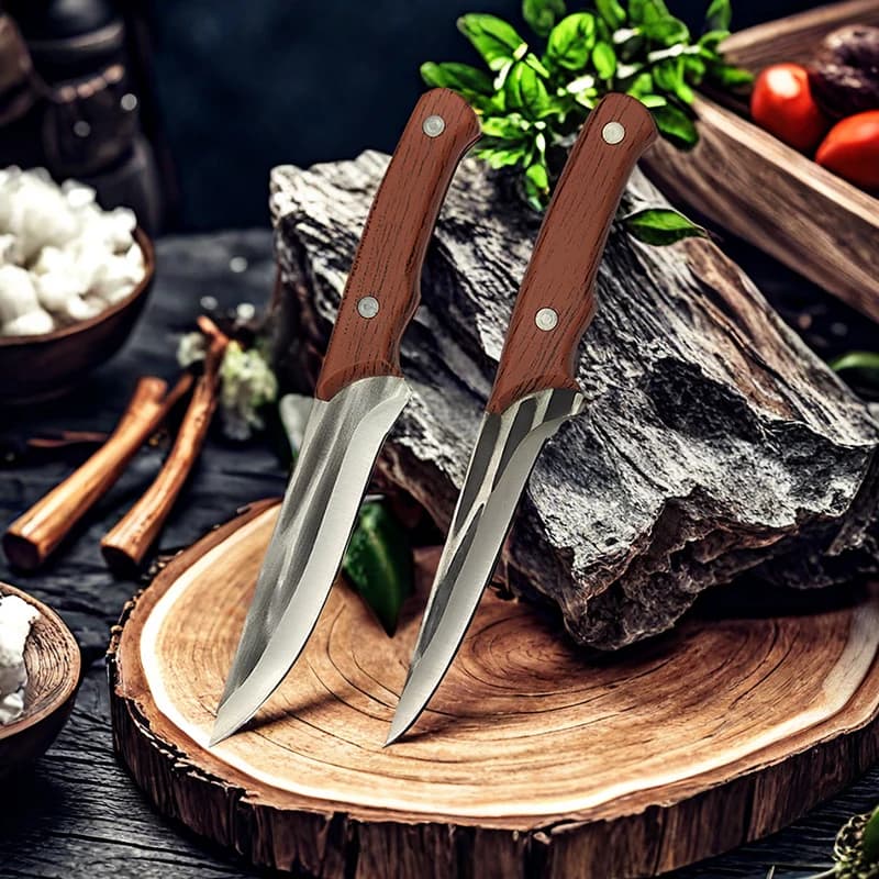 Cooking mannaia forged kitchen handle full cod knife to bone butcher butcher slaughter sliced cook knife cutting tools for fishing