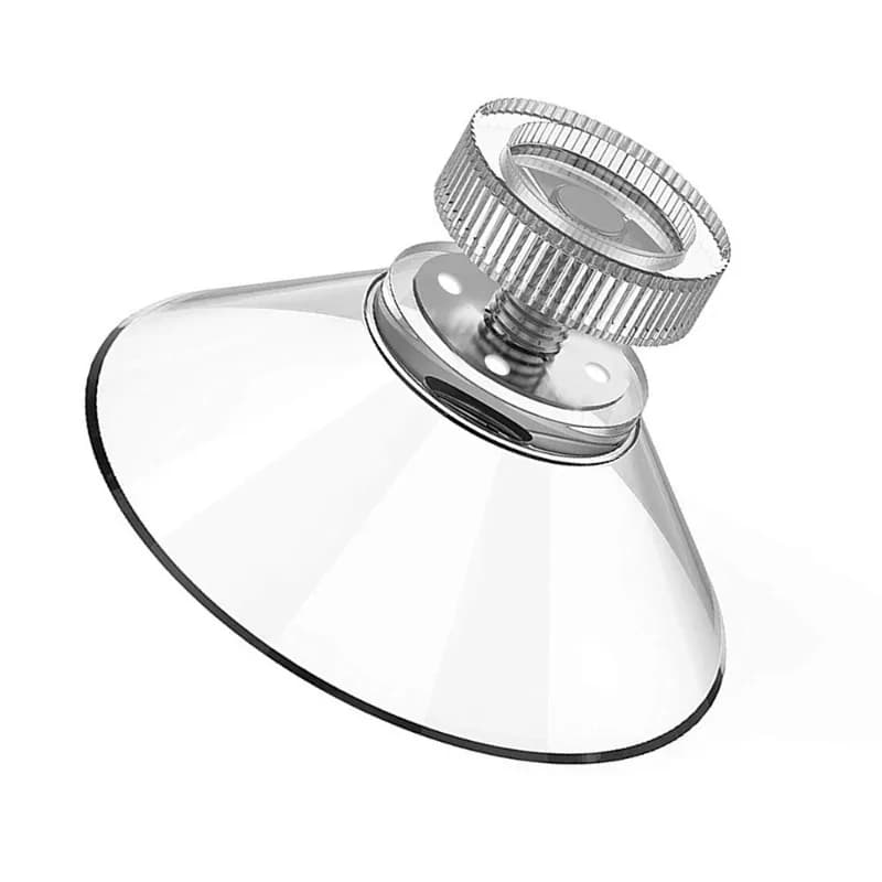 10pcs Strong PVC Suction Cup Hook with M4 Screw Rod Plastic M5 Nut Mushroom Head Clear Suction Cups Knurled Nut