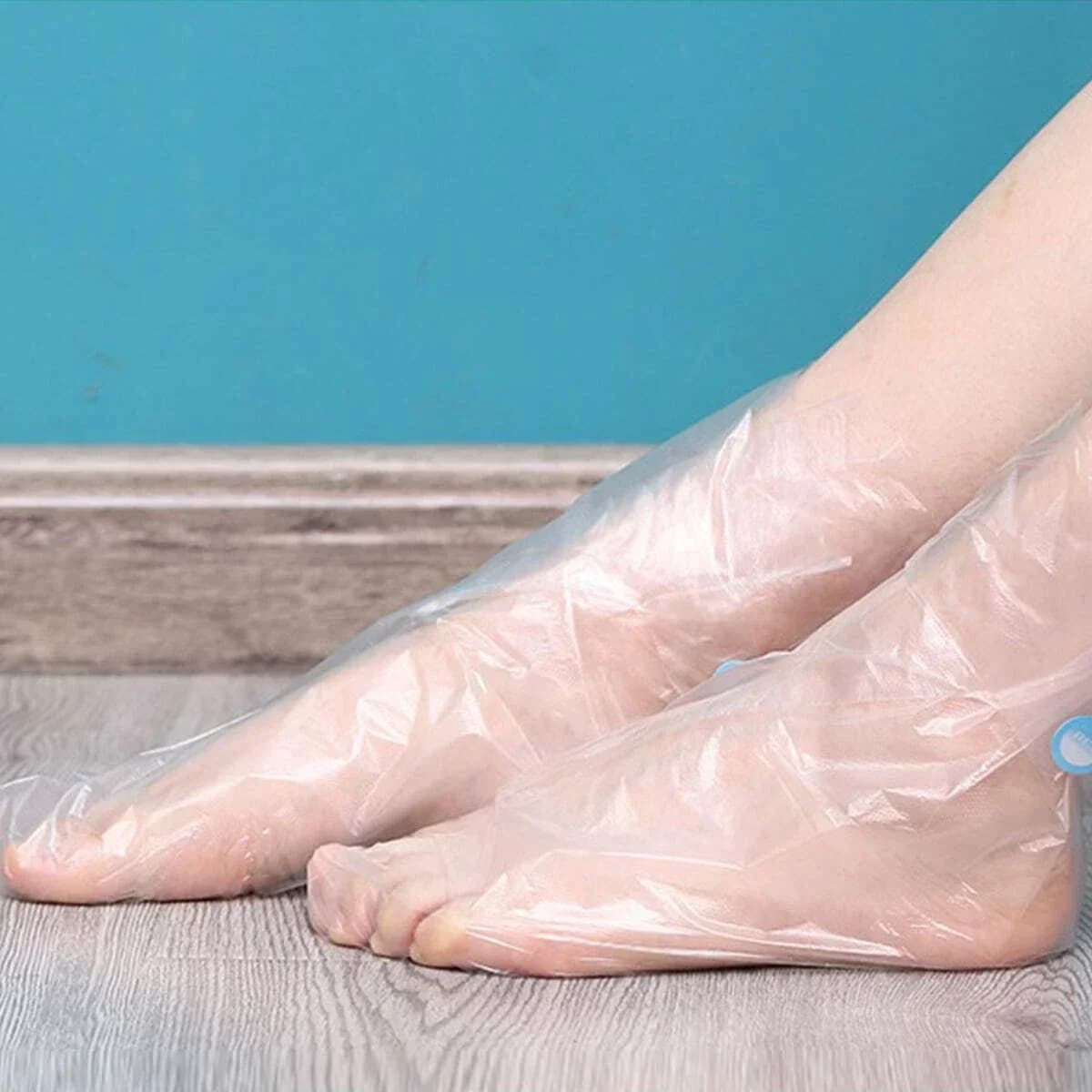100 pieces, disposable foot mask cover, transparent foot mask, waterproof foot mask cover
