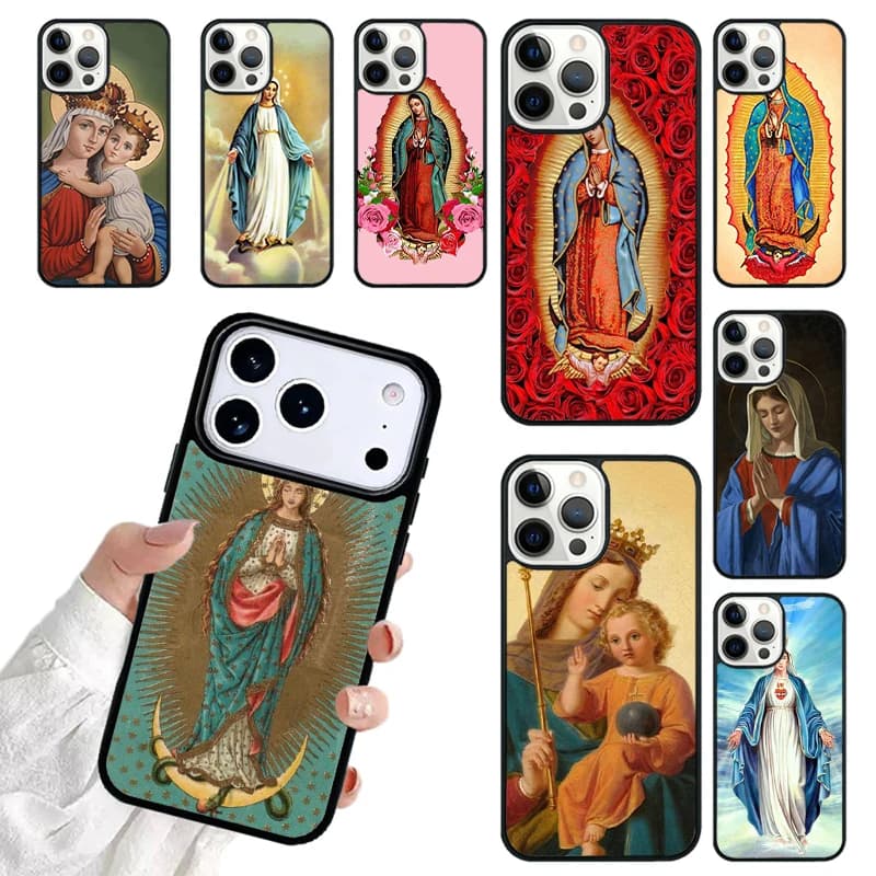 Virgin Maria SOFT Phone Case For iPhone 17 16 15 14 13 12 11 Pro Max 17air Shockproof Cover Fundas