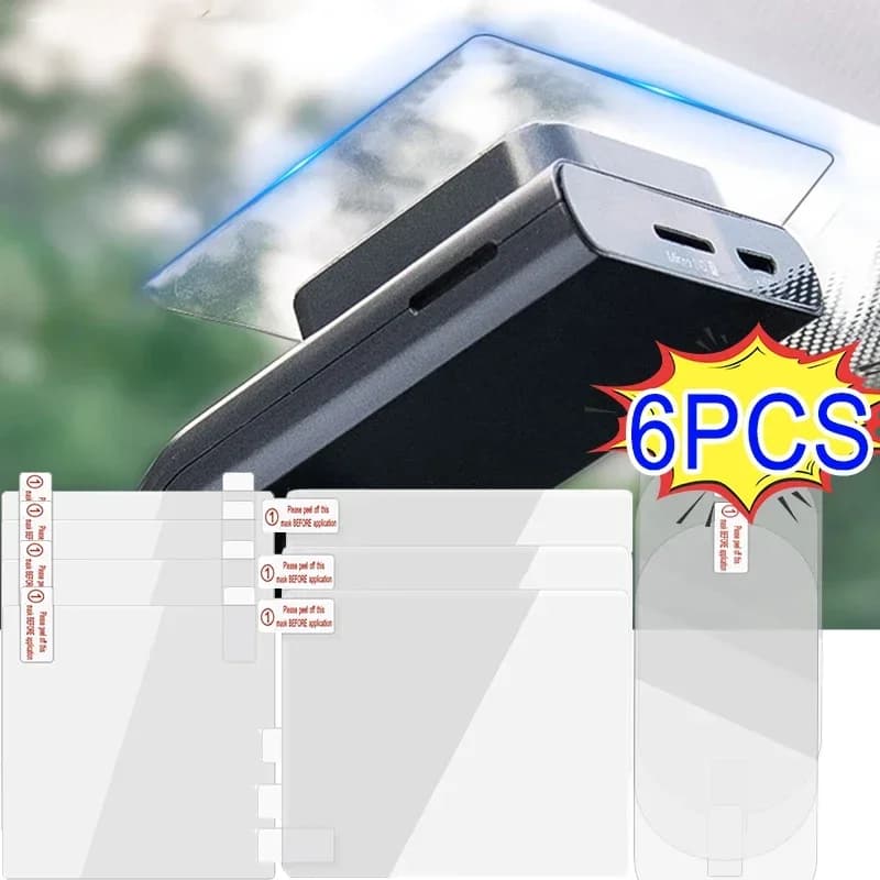 Adesivo statico per parabrezza per auto Adesivi per pasta per automobili Porta pellicola per pasta DVR trasparente Etichetta per ispezione annuale elettrostatica