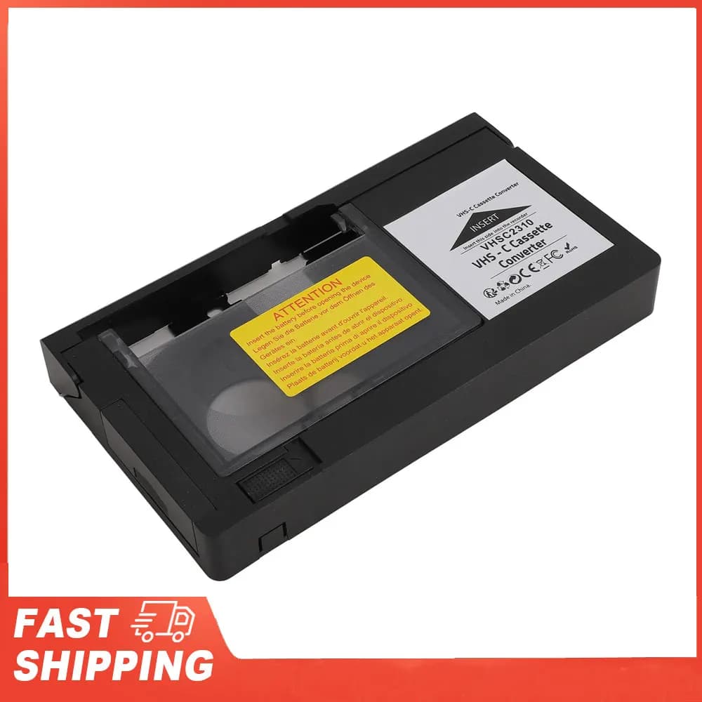 Cassette Converter Reproduction Simple Recording Video Camera Adapter for cassettes Easy for S‐VHS‐C S‐VHS cassette adapter