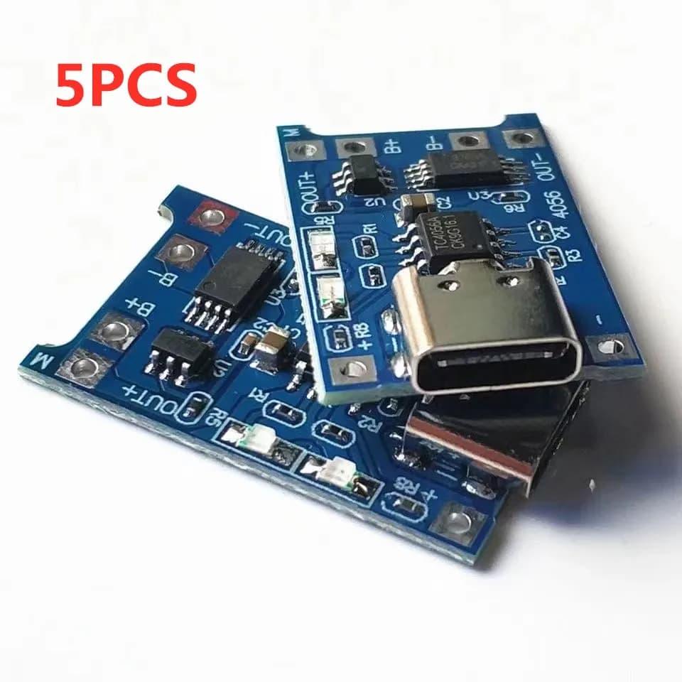 2/5PCS 5V 1A Micro/Type-c/Mini 18650 TP4056 Li-ion Charger Module Charger Card with Protection Double Li-ion functions