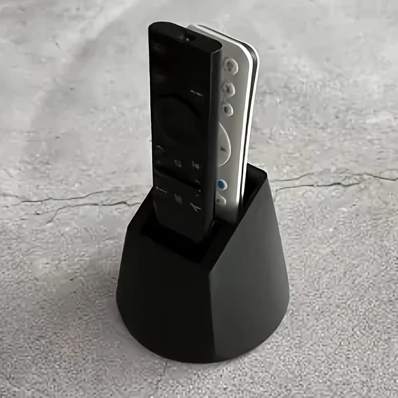 Supporto per telecomando a 2 fori, organizer da scrivania, contiene 2 telecomandi, non richiede alimentazione, per TV, condizionatore, forniture per ufficio