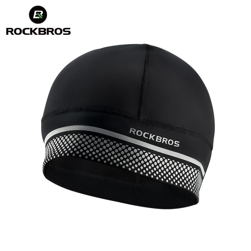 ROCKBROS Winter fleece ski cap Thermal windproof cycling cap Motorcycle helmet MTB racing bike hood