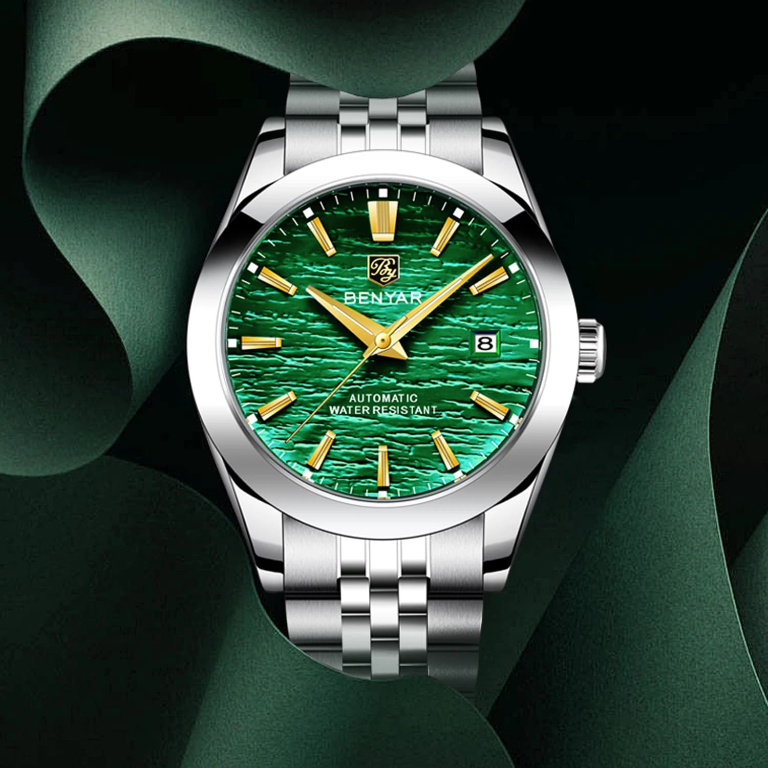 BENYAR Orologi da uomo Orologi da polso meccanici da uomo di lusso delle migliori marche Orologio automatico da uomo Orologio sportivo impermeabile in acciaio inossidabile