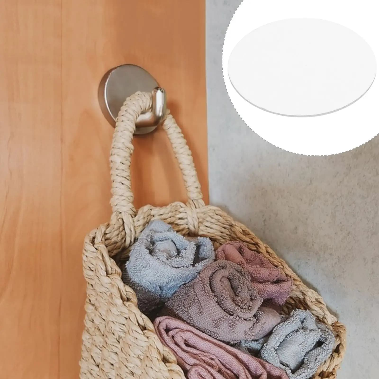 100Pcs Suction Cup Hooks High Adhesion Circular Double Side Sticker Mount for Wall Hanger Shower Bathroom Kitchen Self Adhesive