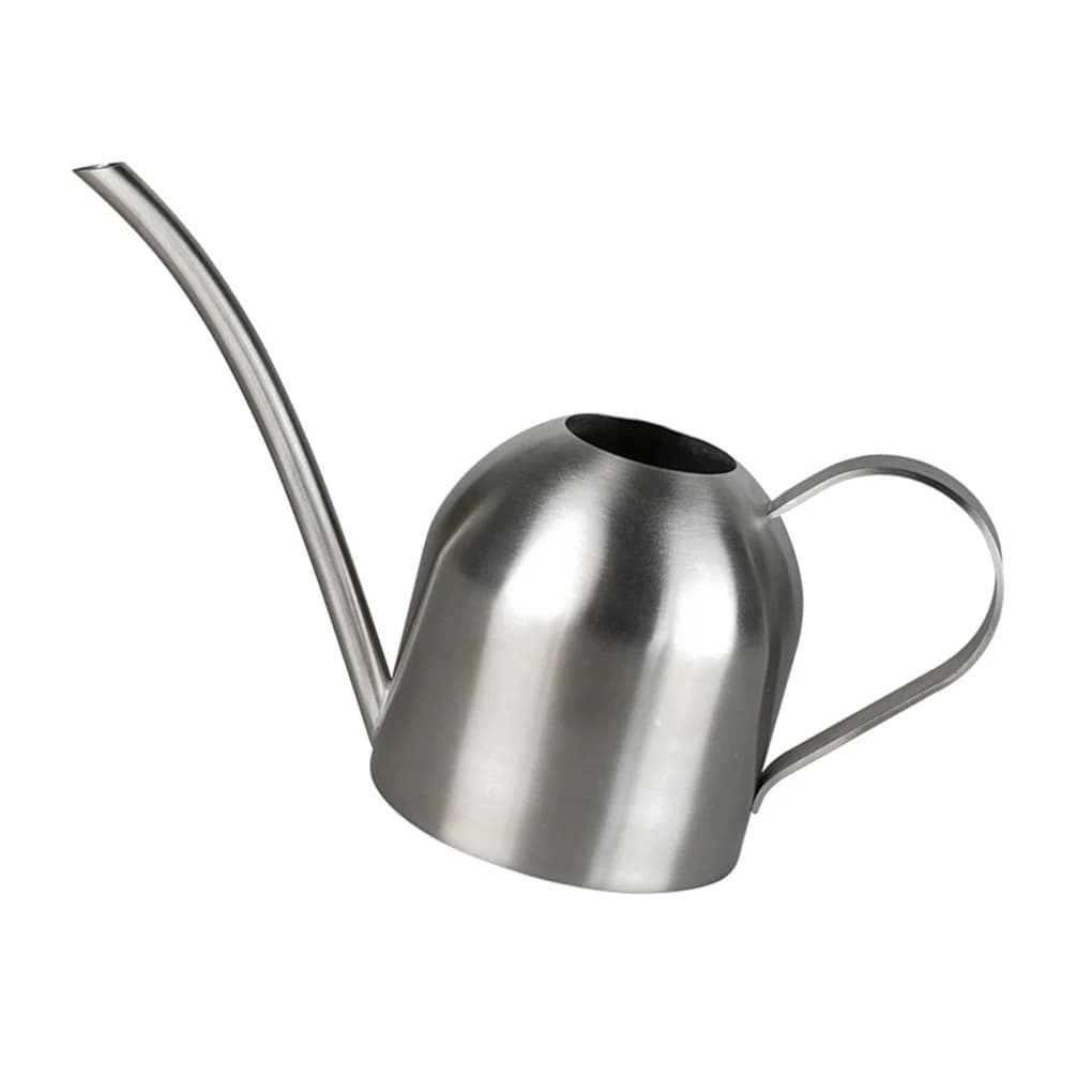 Mini Indoor Plants Watering Pot Brushed Stainless Steel Watering Can for Kids Office 500ml