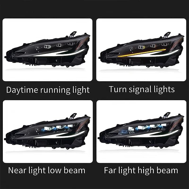 For Lexus ES 2018-2022 LED Headlights 36W 5000 Lumens 12V Easy Plug & Play Auto Parts