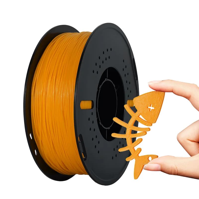 Filamento PETG Trasparente 1kg/500g/250g/200g 1.75mm per Stampante 3D, Alta Resistenza, PETG Traslucido Rosso Arancione Blu Verde
