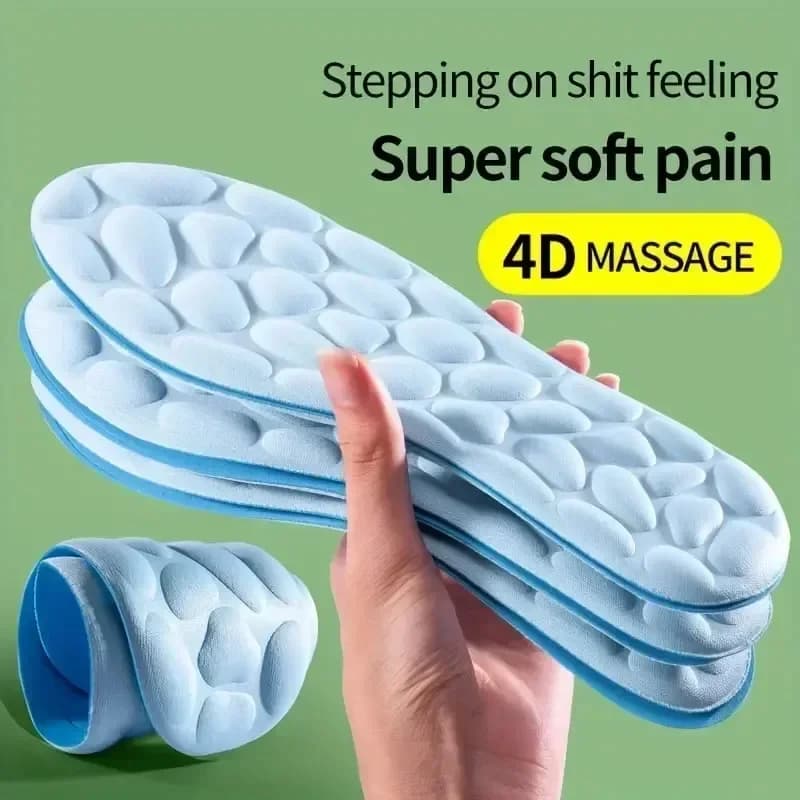 4D Sports Solette for Women Shoes Deodorant Breathable Bearing Running Solette for Feet Massage Orthopedic Bearings for Running Care