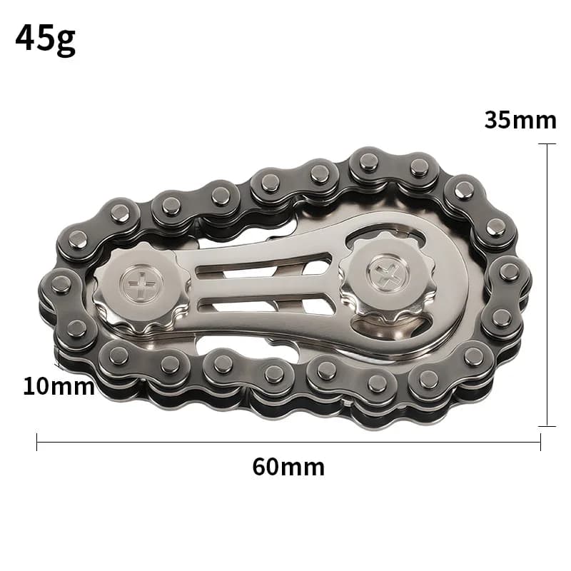 Fidget Spinner in Metallo, Giocattolo da Scrivania per Ufficio, Antistress con Ingranaggi, Spinner Manuale per Adulti, Decorazione per Casa e Ufficio, Allevia lo Stress e il Relax
