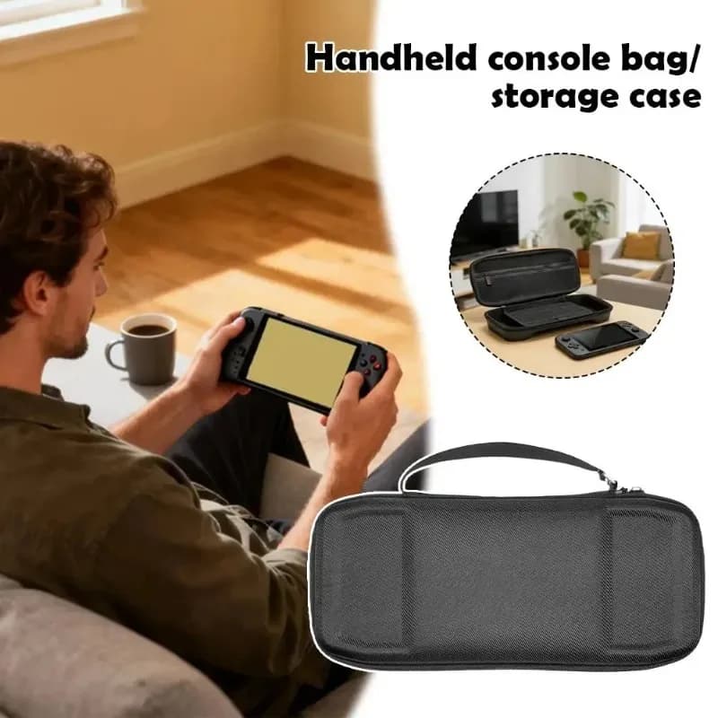 Custodia da trasporto per Lenovo Legion Go S 2025, borsa rigida portatile, custodia da viaggio, tasca protettiva con slot per schede di gioco