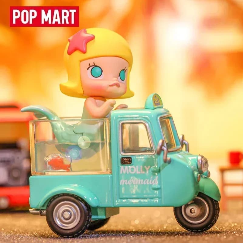 POP MART Molly Car Series Blind Box Toys Kawaii Anime Action Figure Caixa Caja Surprise Mystery Box Bambole Ragazze Regalo