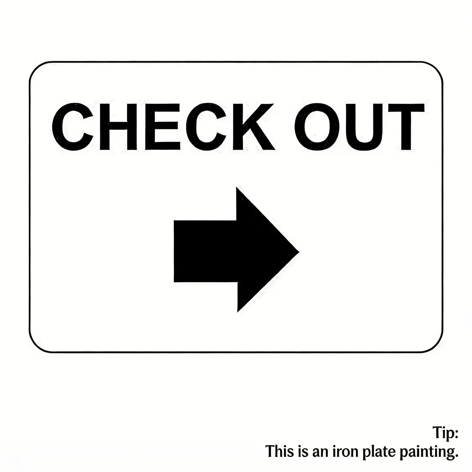 Wall decoration metal signage, black and white warning signs with arrows, size 8X12 inches, suitable for indoor and outdoor office signage
