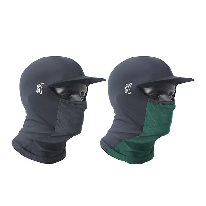 Summer Ice Silk Cap Breathable Elastic Anti-UV With Brim Cycling Running Helmet Liner Hat Sun Protection Head Covering
