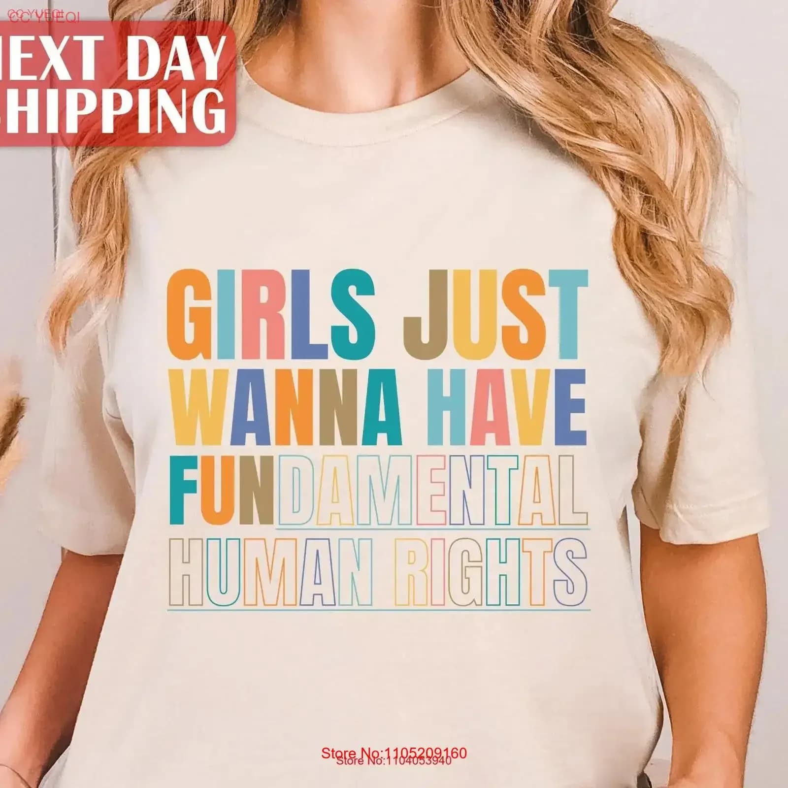 Le ragazze vogliono solo hanno la maglietta dei diritti umani fondamentali per le donne FeminisT vintage lavato leggermente moda streetwear