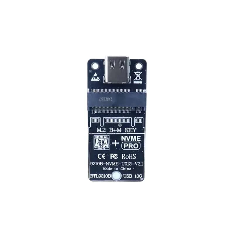【PROMOZIONE】Adattatore per custodia SSD con doppio protocollo Nvme/NGFF, scheda adattatore Type-C da 10 Gbps per disco rigido esterno
