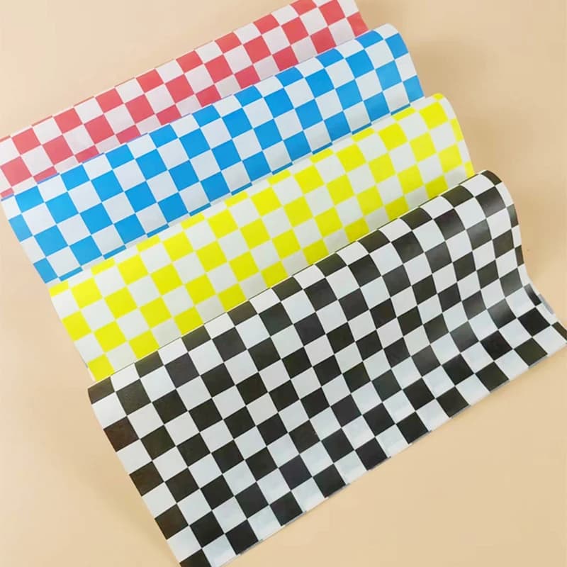 100 pezzi di carta assorbente per panini, hamburger, patatine fritte, involucri per alimenti fritti, tappetini per piatti, carta cerata e carta da forno, carta per olio