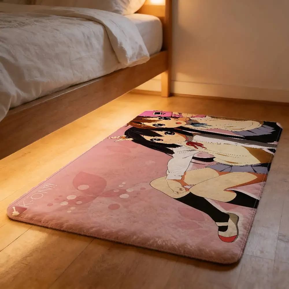 Tappeto Morbido Anime K-K-On Effetto Nuvola, Antiscivolo, Anti-pelucchi, Assorbente per la Casa