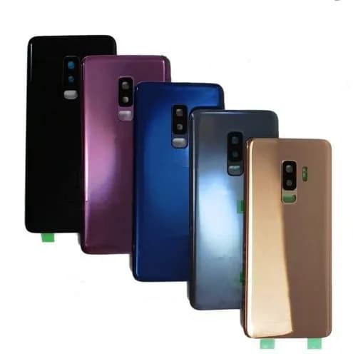 Custodia S9Plus per Samsung Galaxy S9 Plus G965 riparazione della copertura posteriore della batteria in vetro Sostituisci la custodia posteriore del telefono della porta + obiettivo della fotocamera