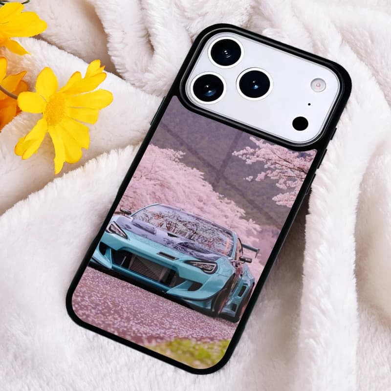 Cover Morbida Antiurto per iPhone 17 16 Pro Max 15 14 Pro 11 12 13 XR XS 6 7 8 Plus con Design Auto Sportiva Drift
