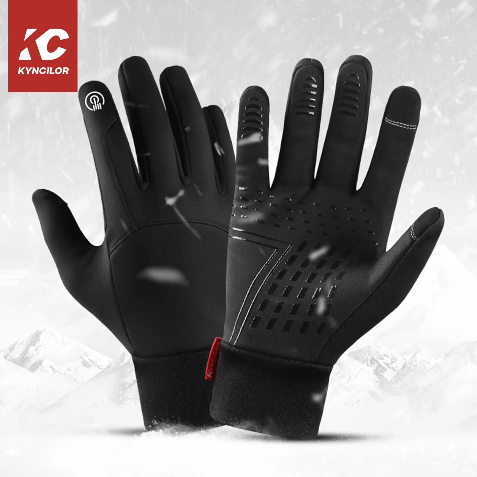 Guanti invernali per uomo guanti impermeabili antivento freddi Snowboard moto equitazione guida guanto caldo Touchscreen