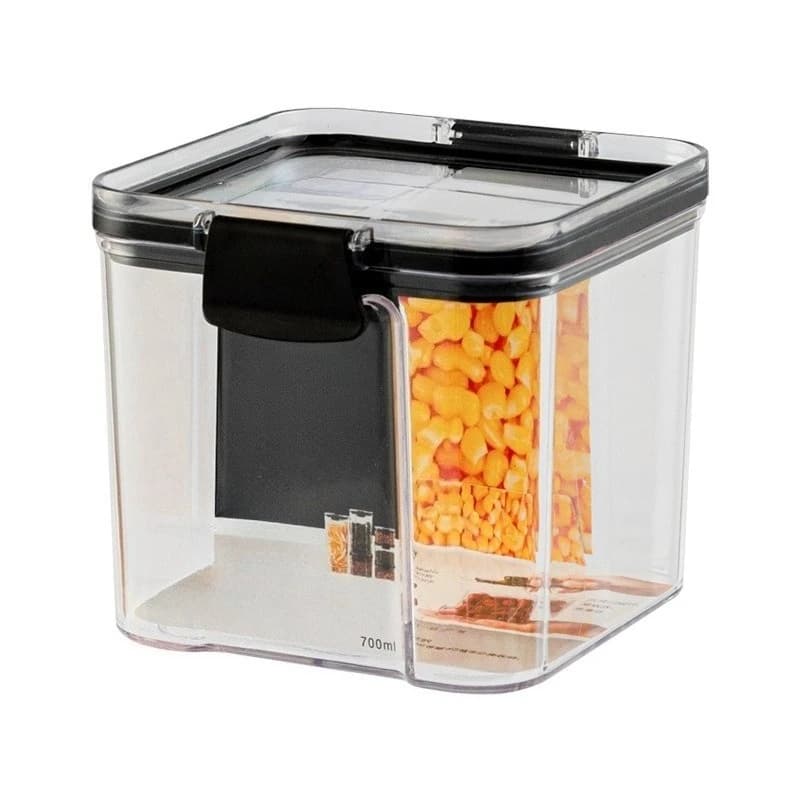Barattolo sigillato da cucina in plastica per uso alimentare Scatola di immagazzinaggio per uso domestico per spezie Grani vari - Contenitore ermetico per dispensa